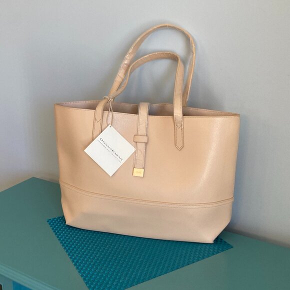 DKNY Donna Karan Creamy Beige Tote NWT - Picture 2 of 10